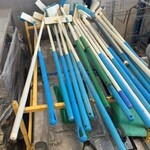 Ca. 10x Voedselveilige bezems Vikan, blauw, bouwjaar 2015
